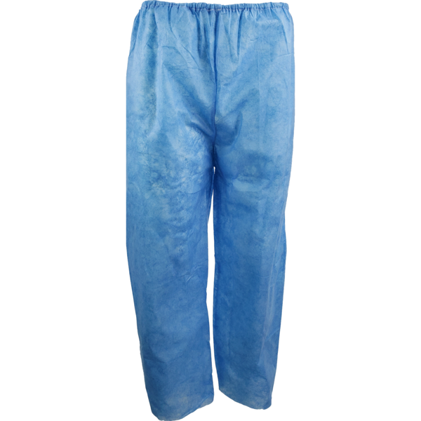 Ironwear Disposable Scrub Pants with Elastic Waist BlueMedium 5305-B-MD